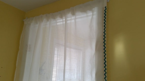 Curtains Sheer Curtains White Sheer Curtains Sheer Off Etsy