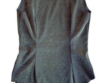 dark grey - silver glitter vintage body