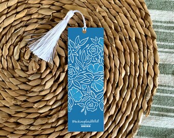 Blue Beauty Bookmark