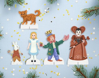 Alice in Wonderland Paper Pals: Printable Craft Set (Digital Download)