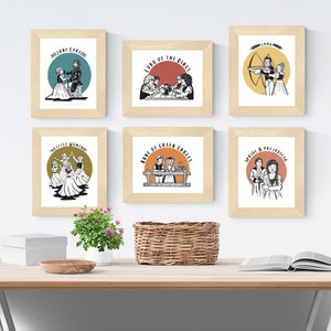 Literary Loves Pack | Art Print Set of 6 | MockingbirdArtist