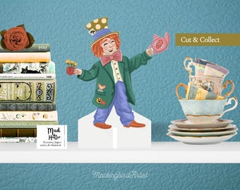 Mad Hatter Papercraft Toy: Alice in Wonderland Printable (PDF Download)