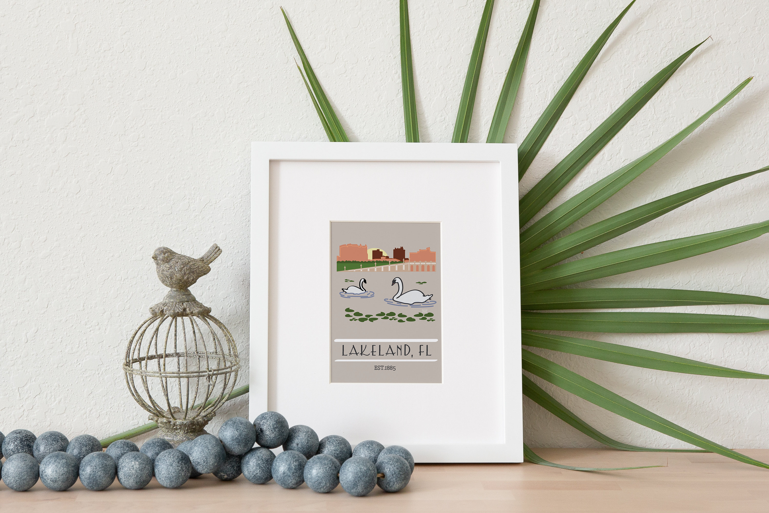 Impresión artística de cisnes del espejo del lago: Monumento emblemático de  Lakeland, Florida - Etsy México, image size:3000x2000