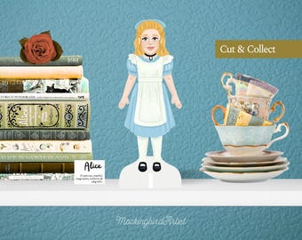 Alice in Wonderland PaperPal™: Printable Storybook Craft (PDF Download)