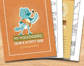 My Mockingbird Coloring Book | Faith Based Kids Activities (Digital Download)