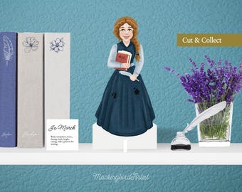 Jo March Papercraft Doll: Little Women DIY Art (PDF)