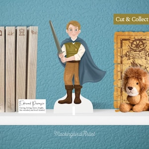 Edmund Pevensie PaperPal™ | Narnia Printable Toy | Chronicles of Narnia DIY Craft | Fantasy Art Download | Book Character Papercraft