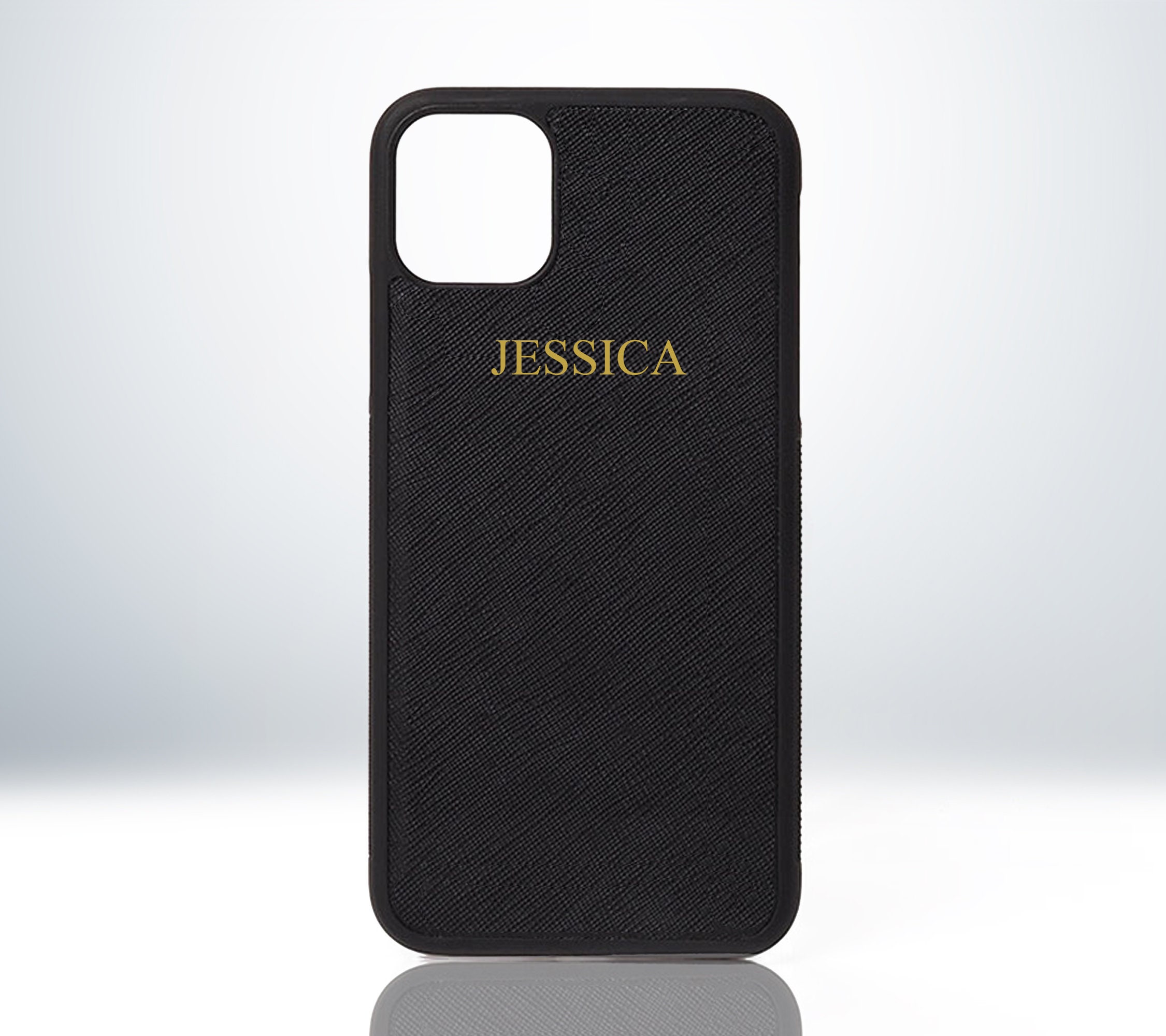 Custom Leather Iphone Case. Personalised Name Leather Iphone Etsy