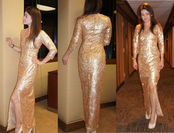gold new years eve dress