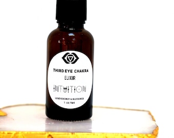 INTUITION + Trust Elixir - Vibrational Medicine - Third Eye Stimulating Elixir Remedy