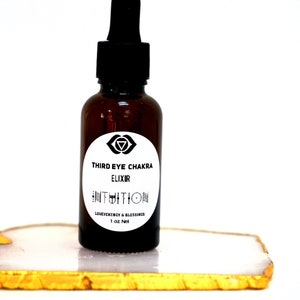 INTUITION + Trust Elixir - Vibrational Medicine - Third Eye Stimulating Elixir Remedy