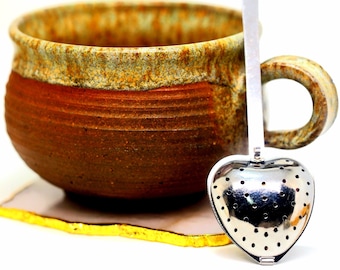 Heart Shape Tea Strainer Spoon Ready to Ship Loose Herb Stainless Steel Infuser Party Favor