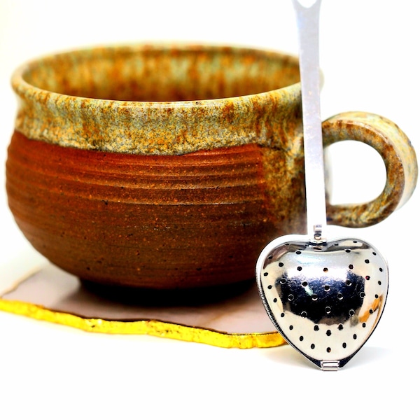 Heart Shape Tea Strainer Spoon Ready to Ship Loose Herb Stainless Steel Infuser Party Favor