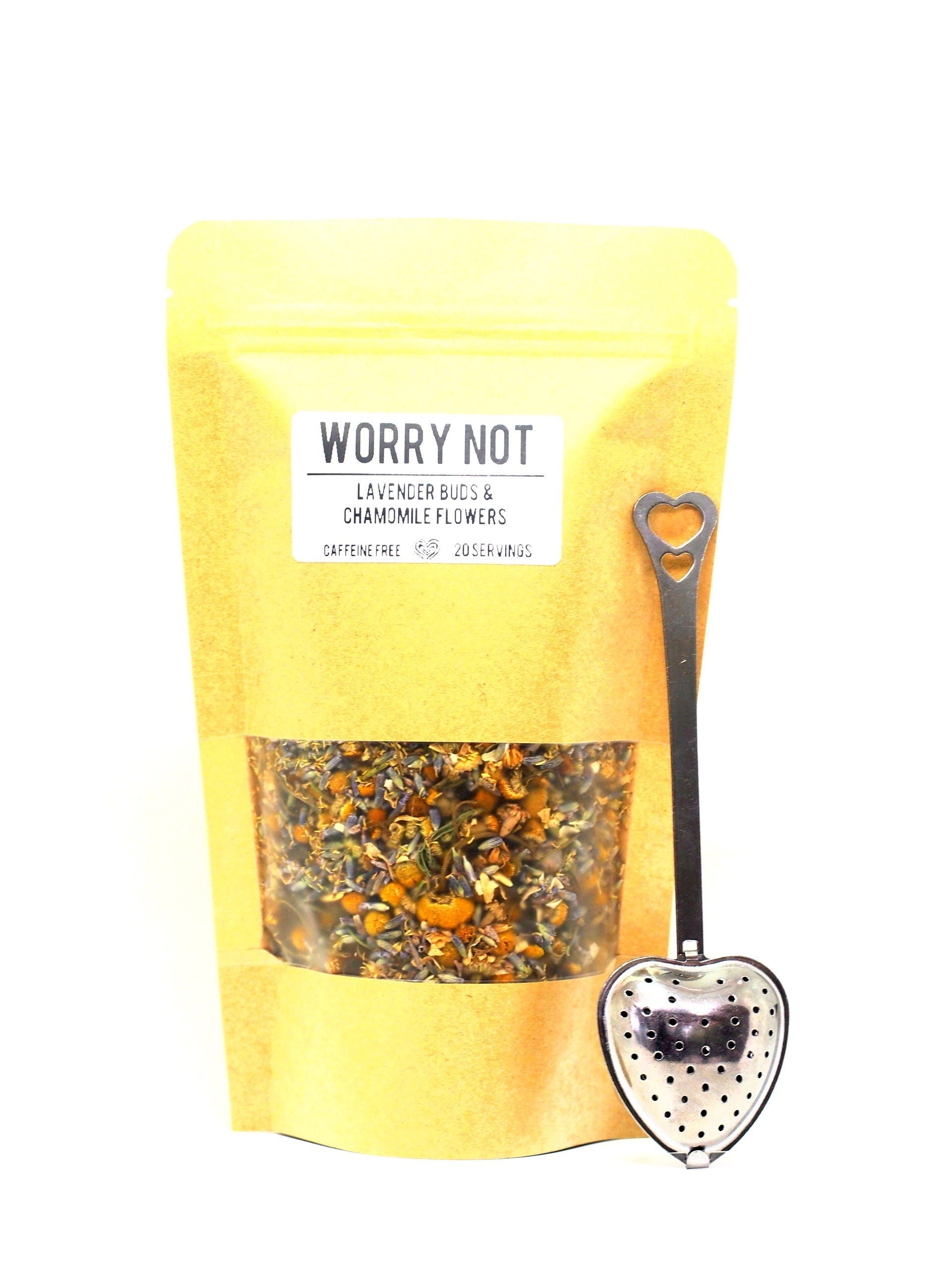 Tea Blend Heart Shaped Tea Infuser Spoon WORRY NOT Etsy