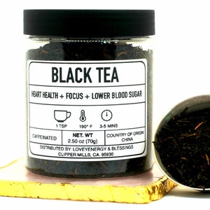 Black Tea Loose Leaf Tea 100% Natural Dried Leaves Apothecary