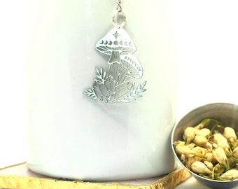 Mystic Garden Tea Infuser, Loose Leaf Infuser, Stainless Steel Ball Mesh