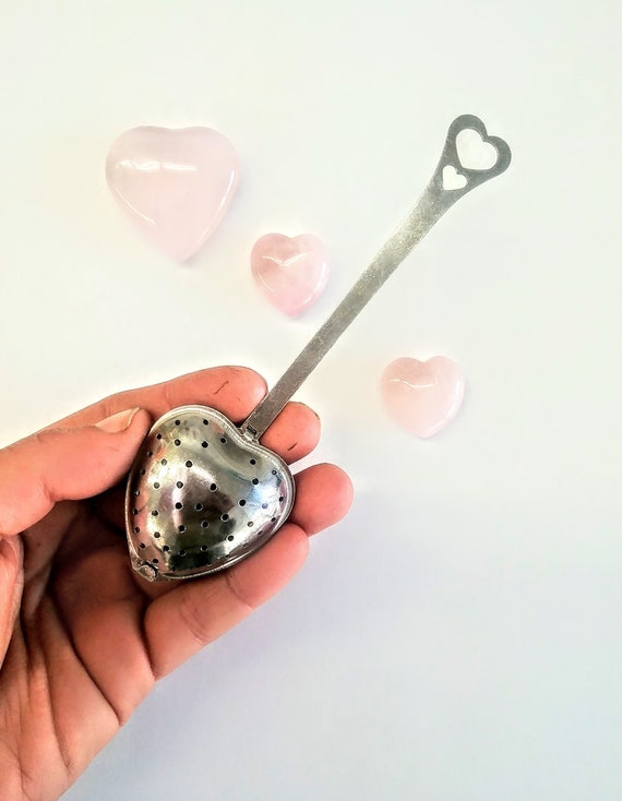 NEW Heart Shape Tea Infuser Spoon Loos Herb Stainless Steel Etsy
