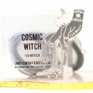 COSMIC Witch Tea Infuser, Loose Leaf Tea Steeper, Stainless Steel Ball Mesh