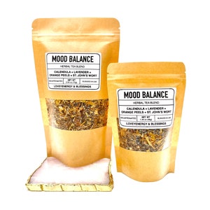 MOOD BALANCE Handcrafted Tea Blend - Herbs for Health - Self Love & Care