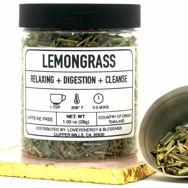 Dried Lemongrass Herb 100% Natural DIY Tea Blends Home Apothecary