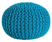 Chunky Knit Pouffe Foot Stool