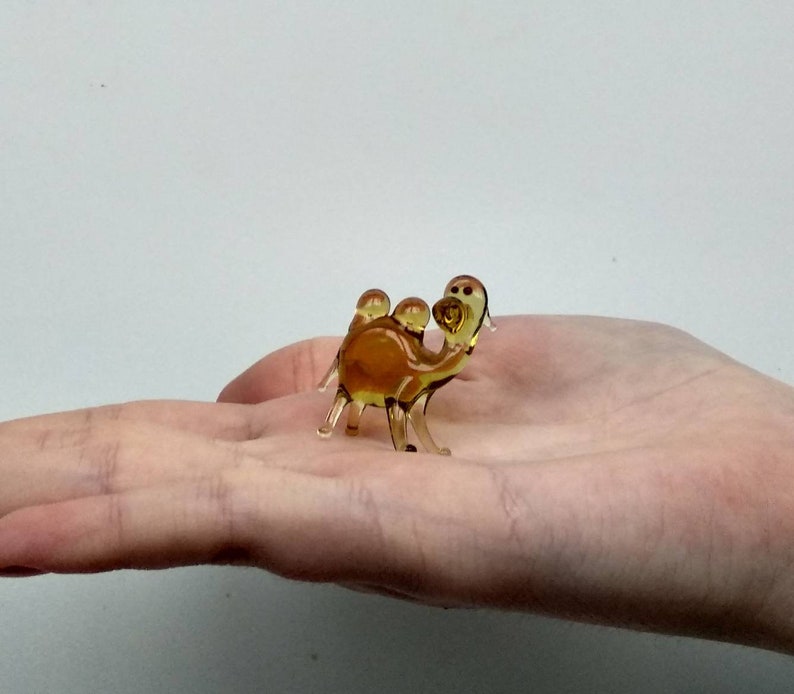 Art & Collectibles Glass Art Camel figurine Miniature glass animal Tiny glass animals Art & Collectibles Glass Art Camel figurine Miniature glass animal Tiny glass animals