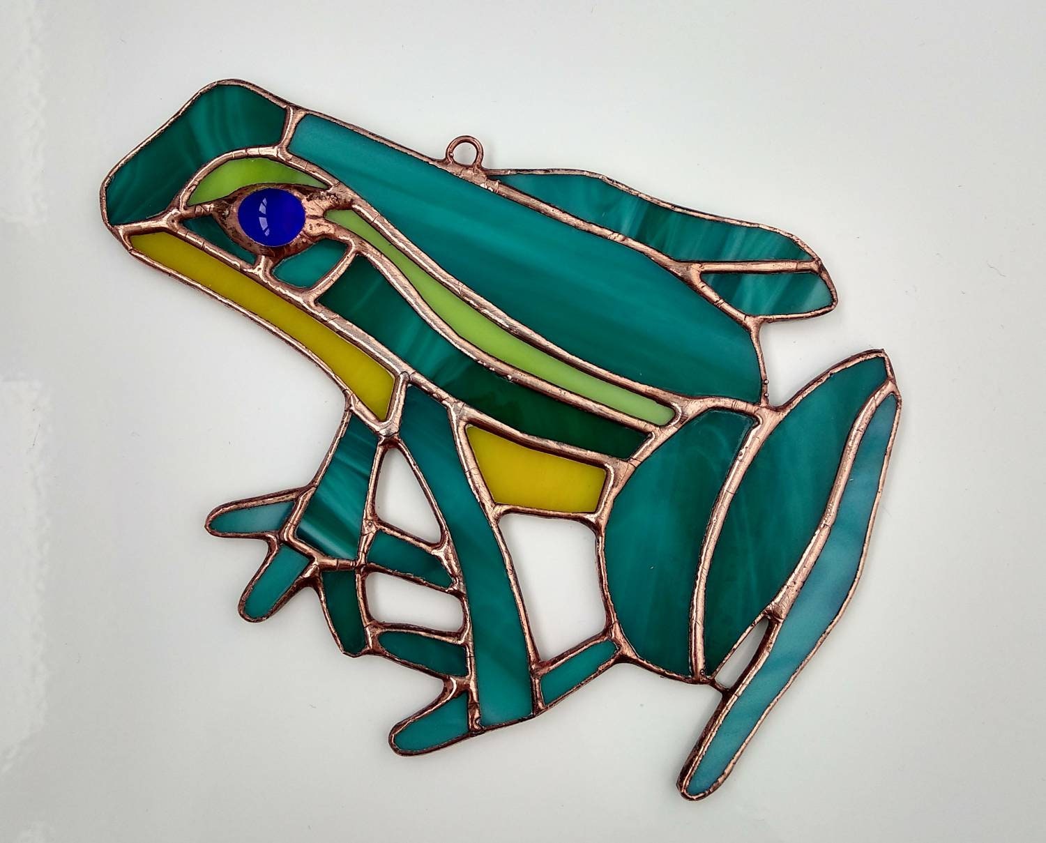 Stained Glass Suncatcher Frog Glass Ornament Window Hanging - Etsy