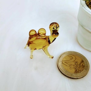 Camel figurine Miniature glass animal Tiny glass animals