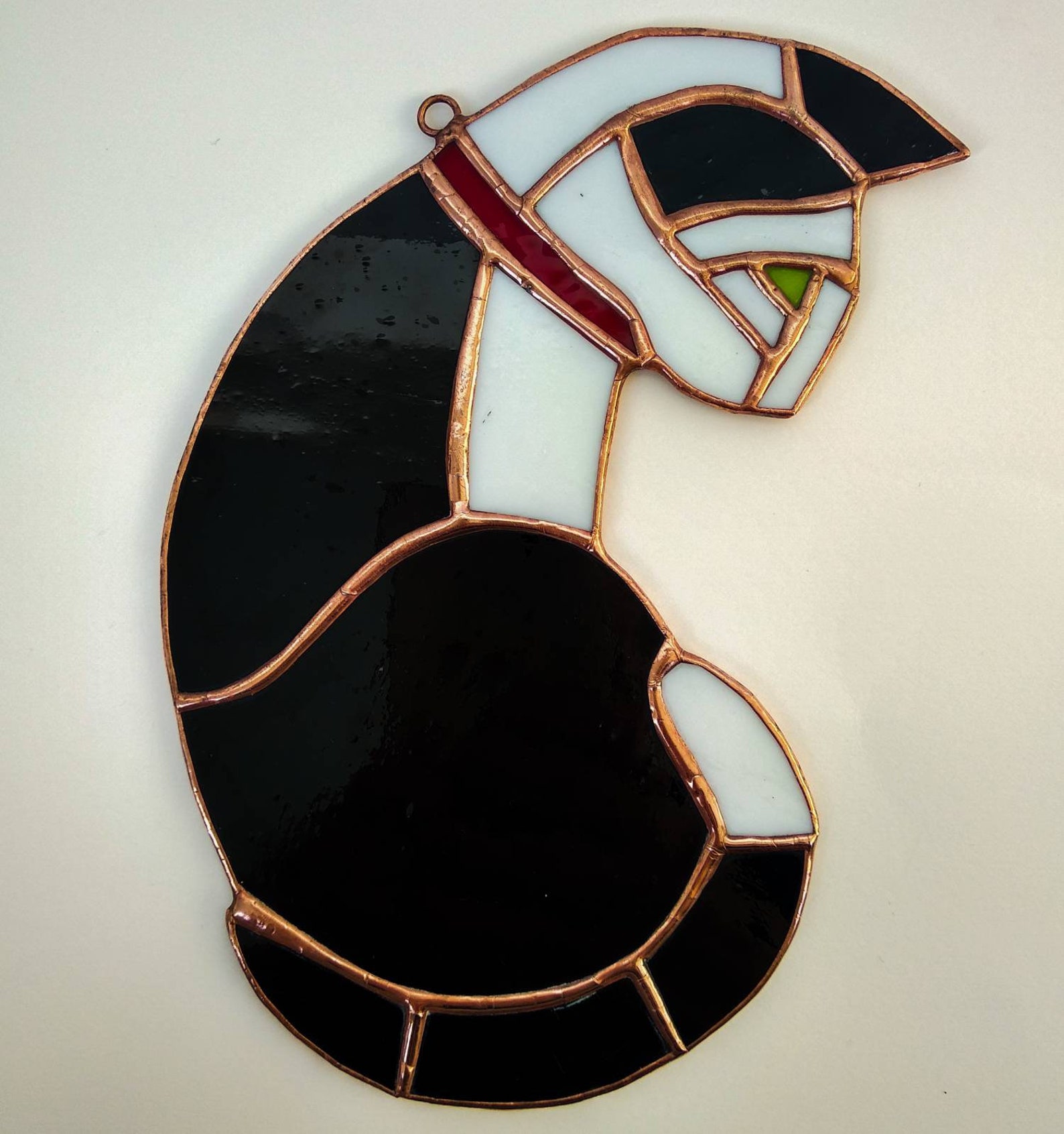 Stained Glass Cat Window Hanging Suncatcher Memorial Lover Cat Etsy