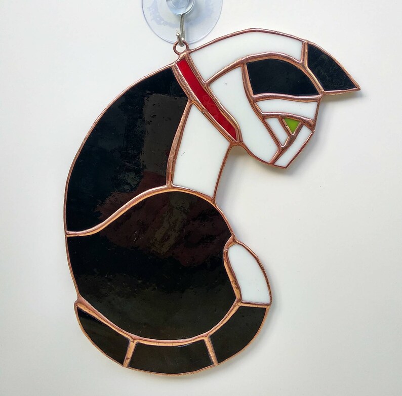 Stained Glass Cat Window Hanging Suncatcher Memorial Lover Cat Etsy