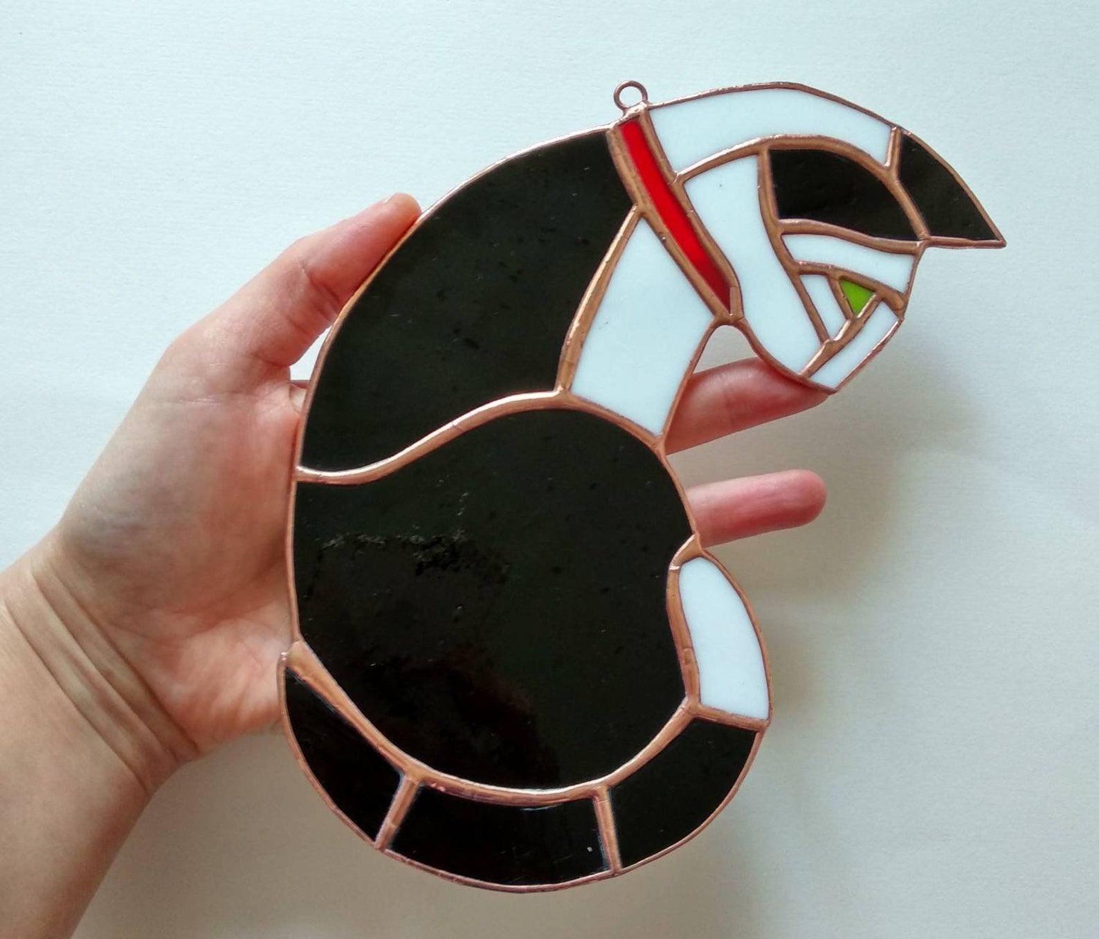 Stained Glass Cat Window Hanging Suncatcher Memorial Lover Cat Etsy