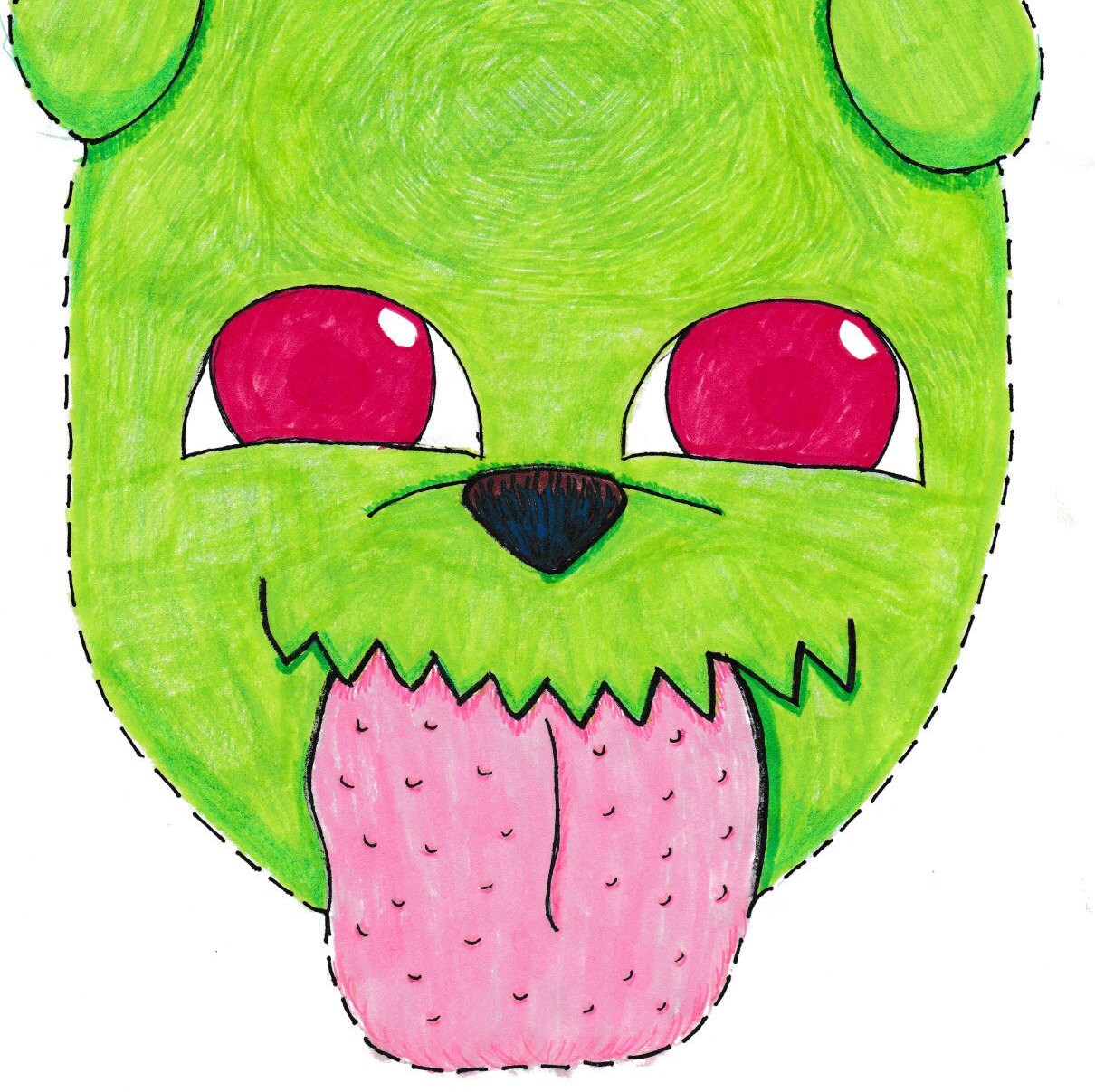 printable animal mask dogosaur of zoo d animal hybrid etsy
