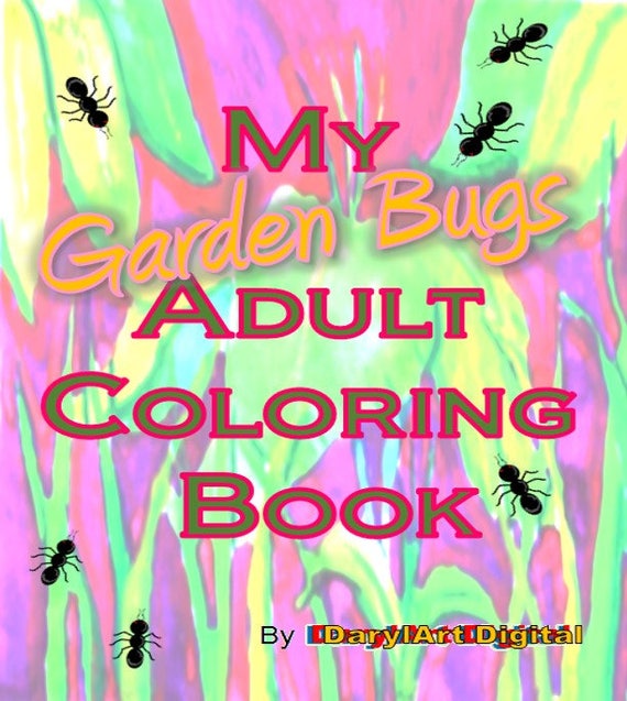 Download Printable Adult Coloring Book Garden Coloring Book Nature Etsy