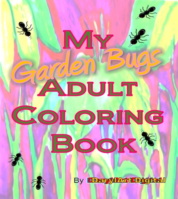 Download Printable Adult Coloring Book Garden Coloring Book Nature Etsy
