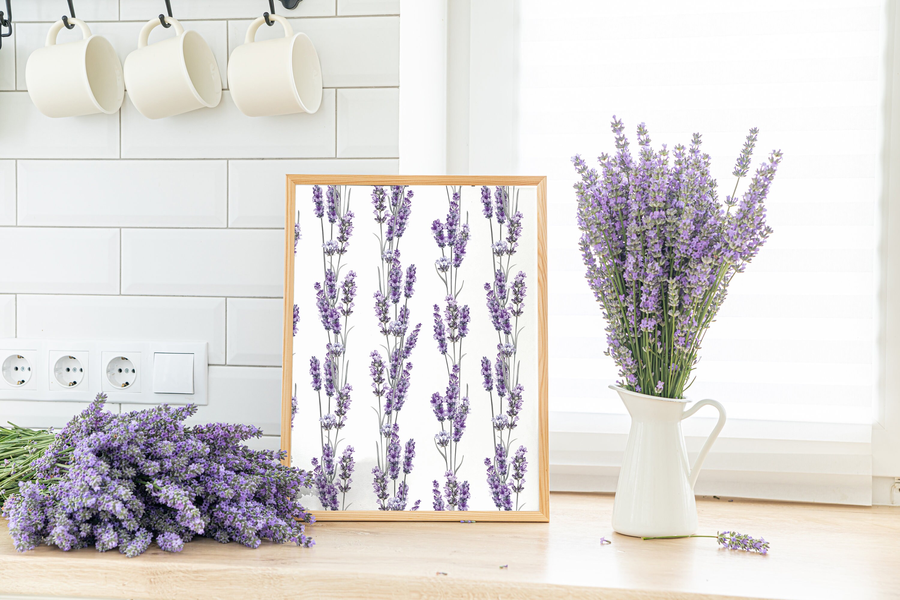 Lavender Floral Digital Background. Lavender Print Seamless - Etsy
