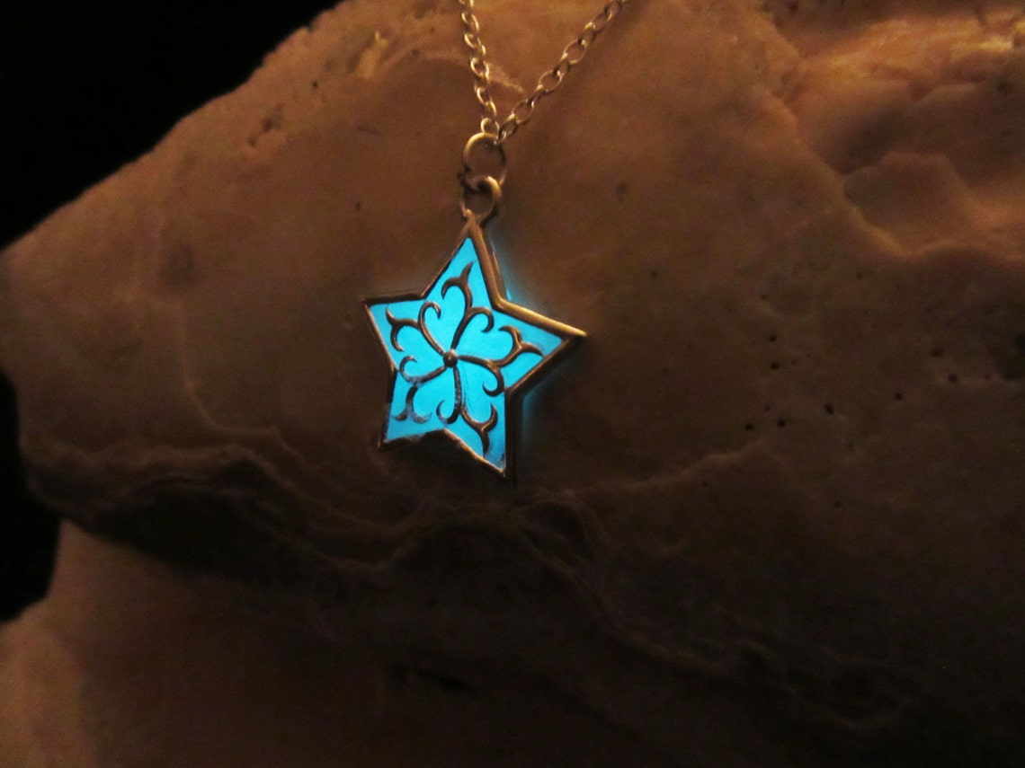 925 Silver Dragon Cross Pendant Necklace - Luminous Glow In The Dark Alloy Jewelry 45+5cm
