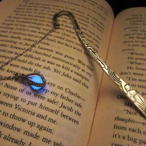 Silver bookmark glow in the dark image 4