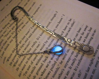 Silver bookmark glow in the dark