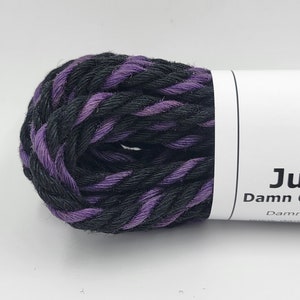Shibari Rope Jute Bondage Rope Purple and Black  Mature