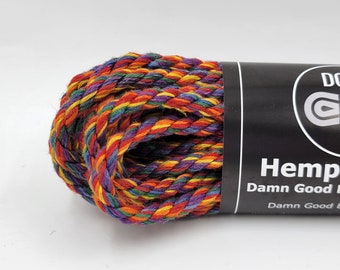 Hemp Bondage Rope Unicorn Rainbow Shibari 6mm Mature