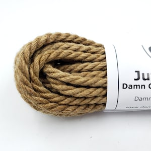 100 FT JUTE ROPE 6MM 1/4 Inch - Great for Macrame, Craft, Handmade,  Bondage, Swing, Gift, Diy Twine Hemp Manila Sisal, Nautical Vintage