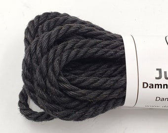 Black Jute Bondage Rope 6mm