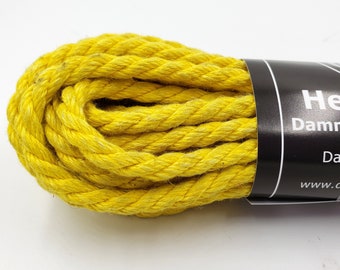 Hemp Bondage Rope Yellow Shibari 6mm Mature