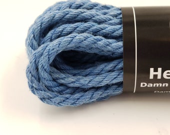 Hemp Bondage Rope Baby Blue Shibari 6mm Mature