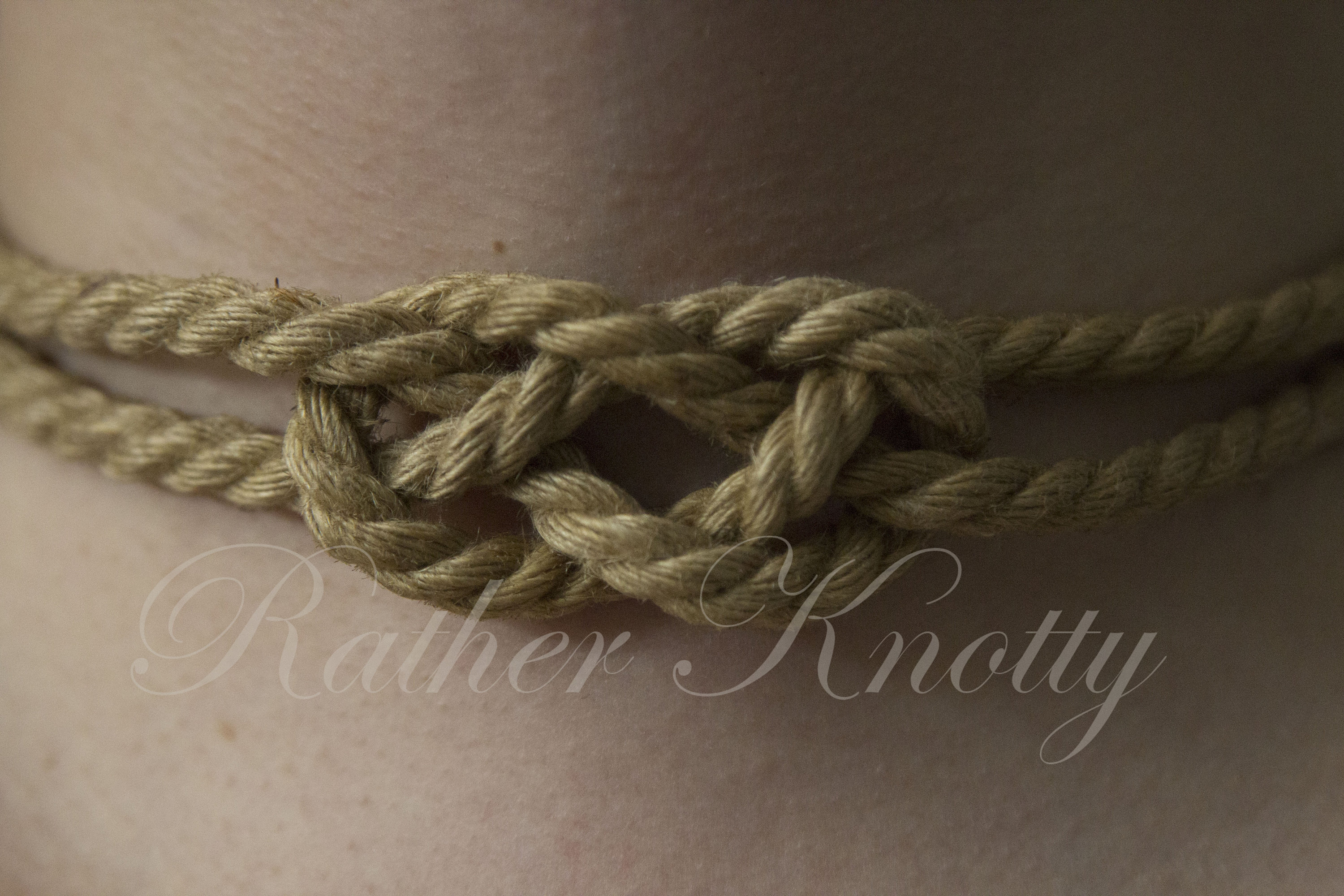 Jute Bondage Rope Necklace Collar with Carrick Bend Knot Choose your