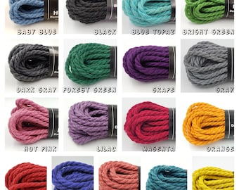 Stock Hemp Bondage Rope Multi Colors Shibari 6mm Mature