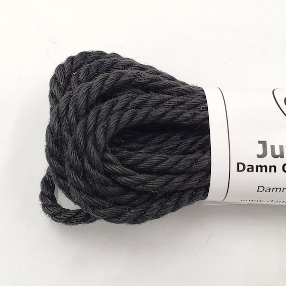 Black Jute Rope 6mm - Packaging Decor