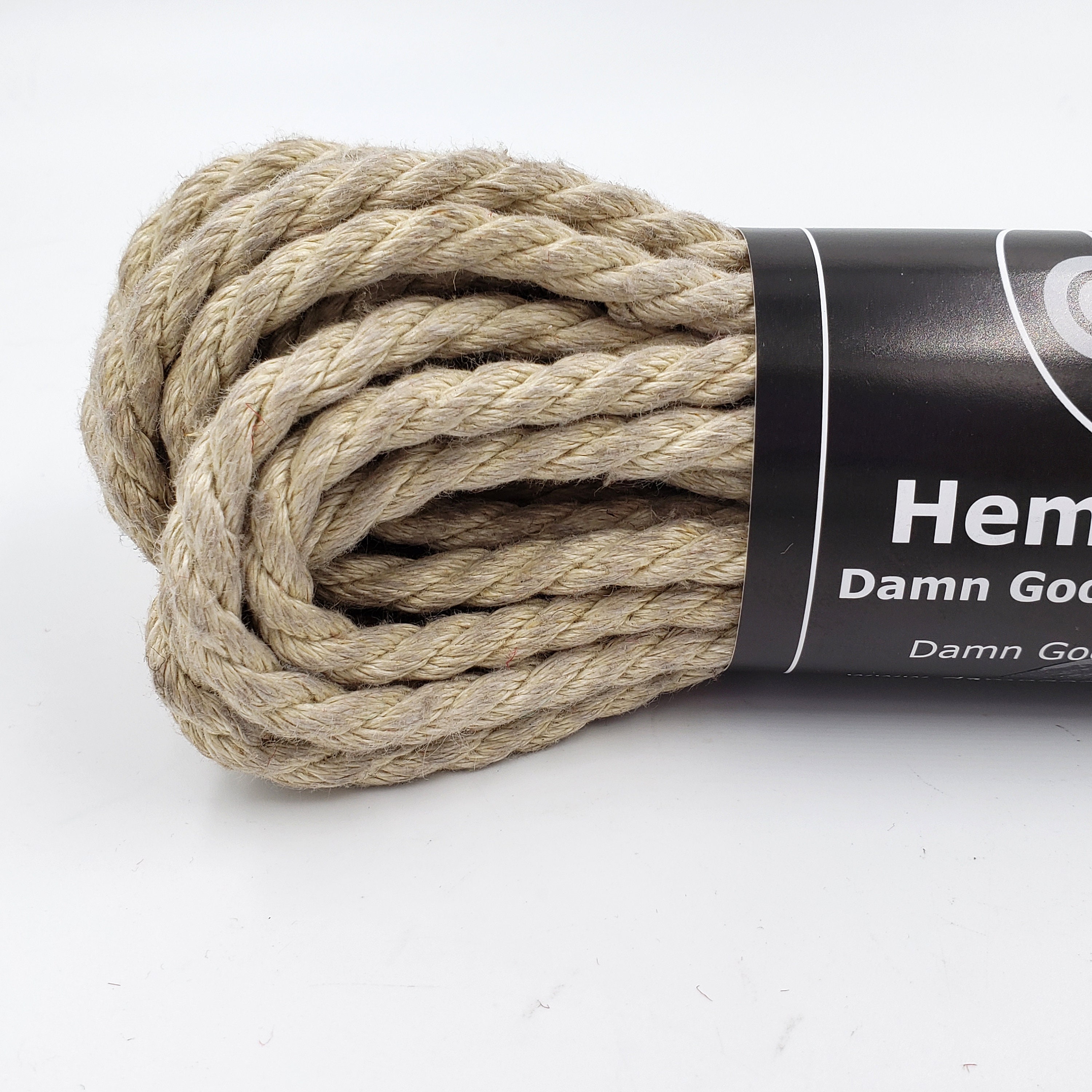 Organic Hemp Rope ¼ 6mm. Skin-friendly. Sweatshop-free made in