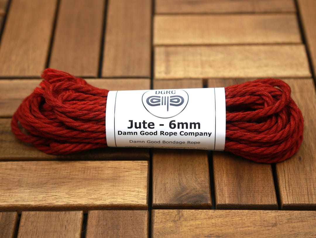 Red Jute Bondage Rope 6mm - Etsy