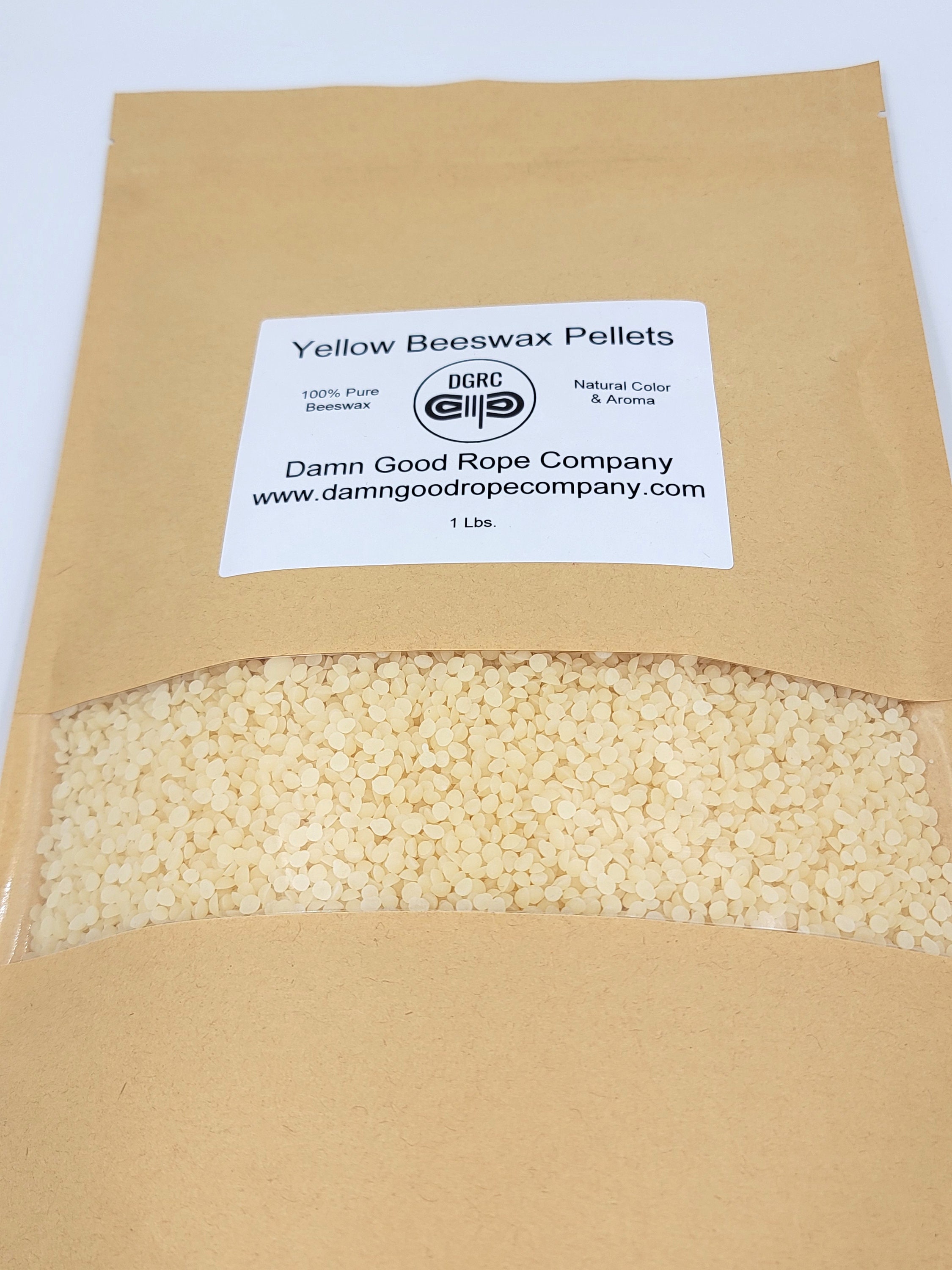 Yellow Beeswax pellets, 1 lb